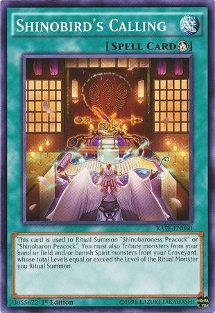 Image for Shinobird's Calling (Raging Tempest) (RATE-EN060) - YuGiOh
