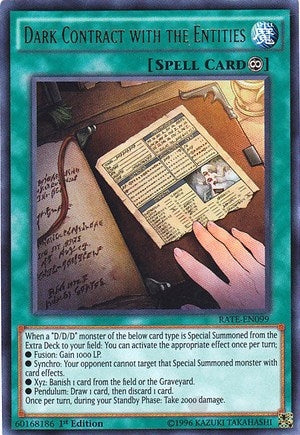 Image for Dark Contract with the Entities (Raging Tempest) (RATE-EN099) - YuGiOh