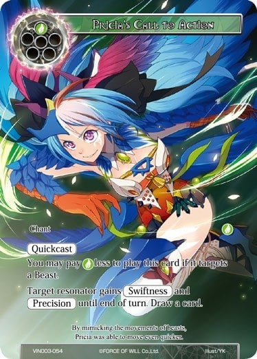 Image for Pricia's Call to Action (Vingolf 3 - Ruler All Stars) (VIN003-054) - Force of Will
