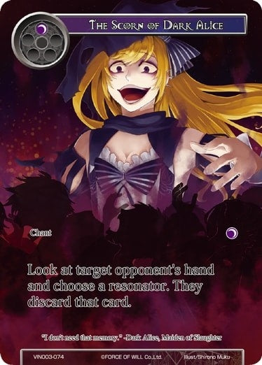 Image for The Scorn of Dark Alice (Vingolf 3 - Ruler All Stars) (VIN003-074) - Force of Will