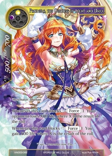 Image for Pandora, the Goddess of Light and Dark (Vingolf 3 - Ruler All Stars) (VIN003-082) - Force of Will