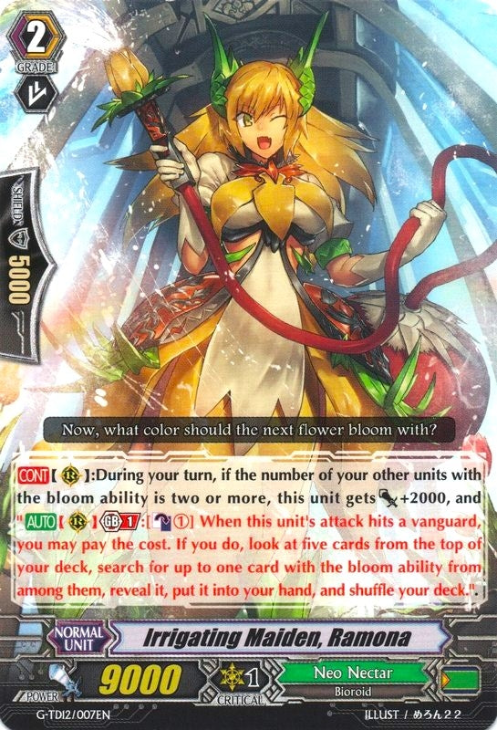Image for Irrigating Maiden, Ramona (G-TD12: Flower Princess of Abundant Blooming) (G-TD12/007EN) - Cardfight Vanguard