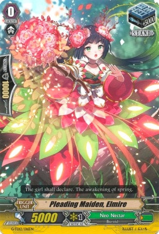 Image for Pleading Maiden, Elmire (G-TD12: Flower Princess of Abundant Blooming) (G-TD12/016EN) - Cardfight Vanguard