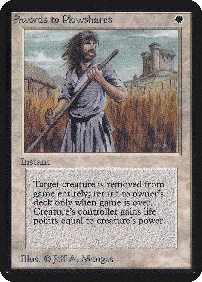 Image for Swords to Plowshares (Alpha Edition) - Magic: The Gathering