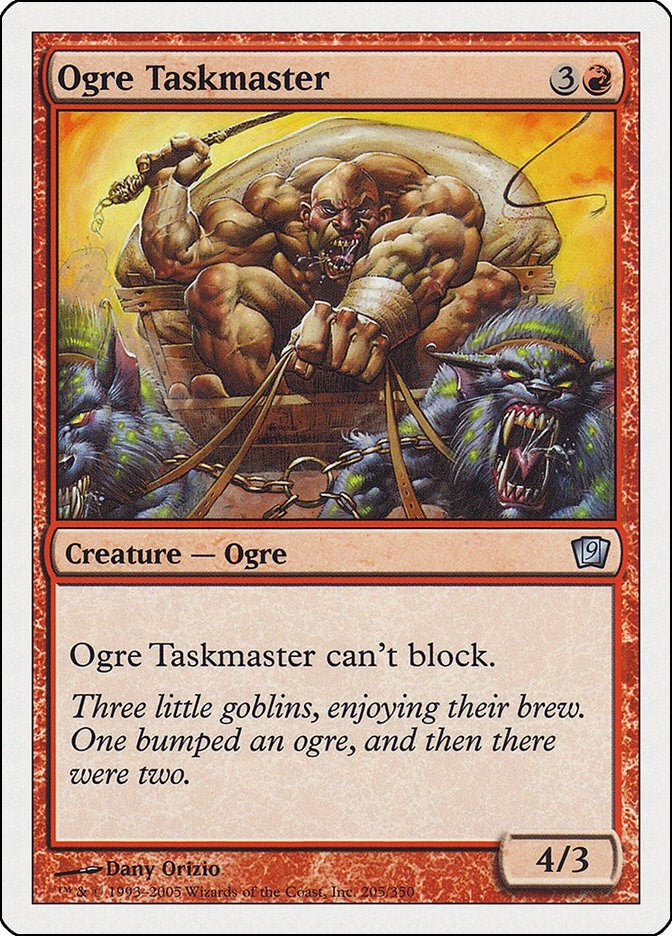Image for Ogre Taskmaster (9th Edition) (205) - Magic: The Gathering