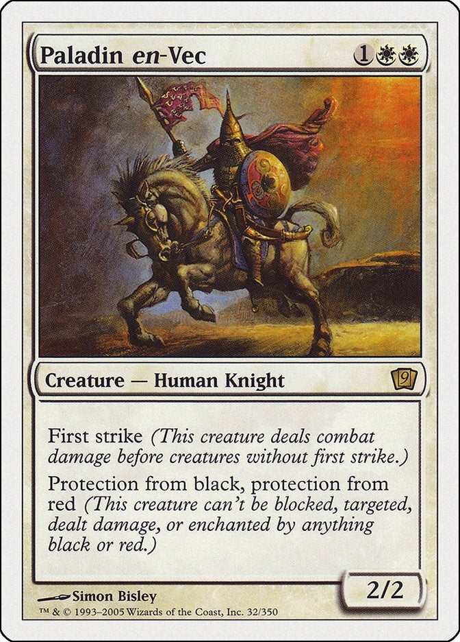 Image for Paladin en-Vec (9th Edition) (32) - Magic: The Gathering