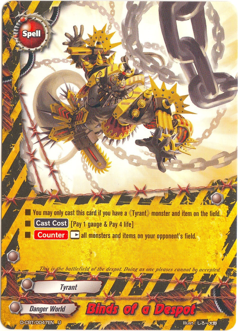 Image for Binds of a Despot (Dragon Fighters) (D-CBT/0047EN) - Future Card BuddyFight