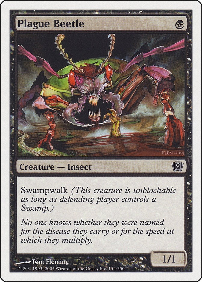 Image for Plague Beetle (9th Edition) (154) - Magic: The Gathering