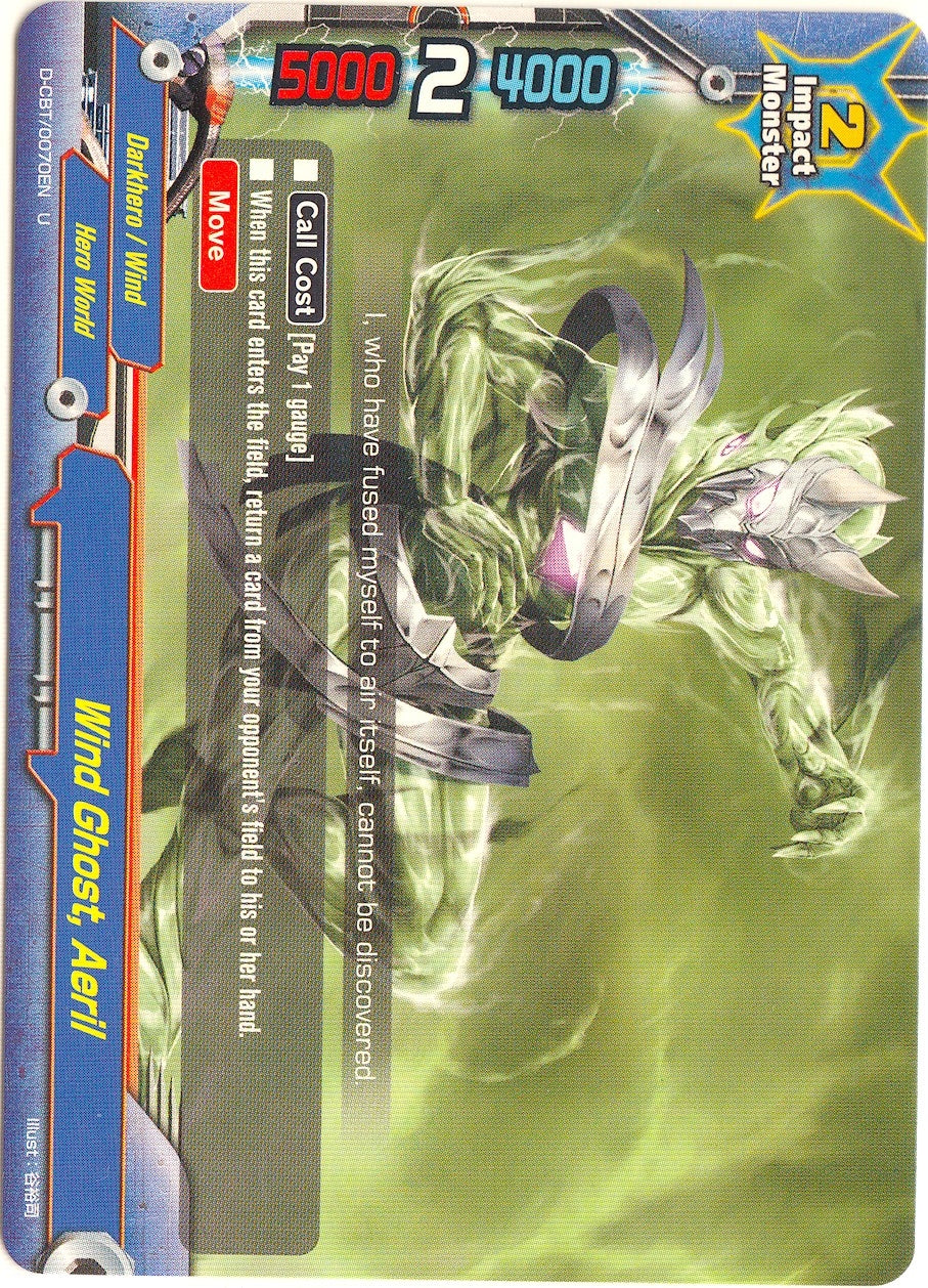 Image for Wind Ghost, Aeril (Dragon Fighters) (D-CBT/0070EN) - Future Card BuddyFight