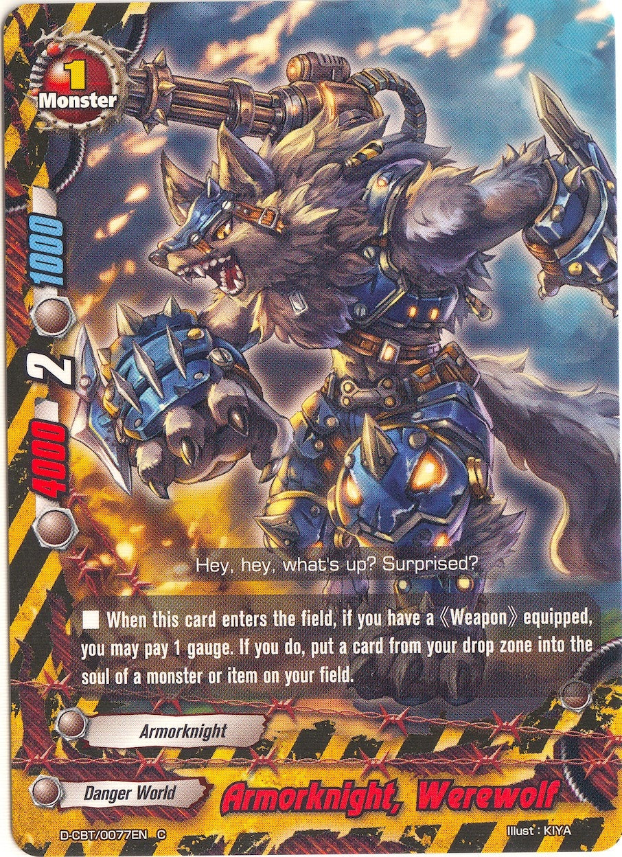 Image for Armorknight, Werewolf (Dragon Fighters) (D-CBT/0077EN) - Future Card BuddyFight