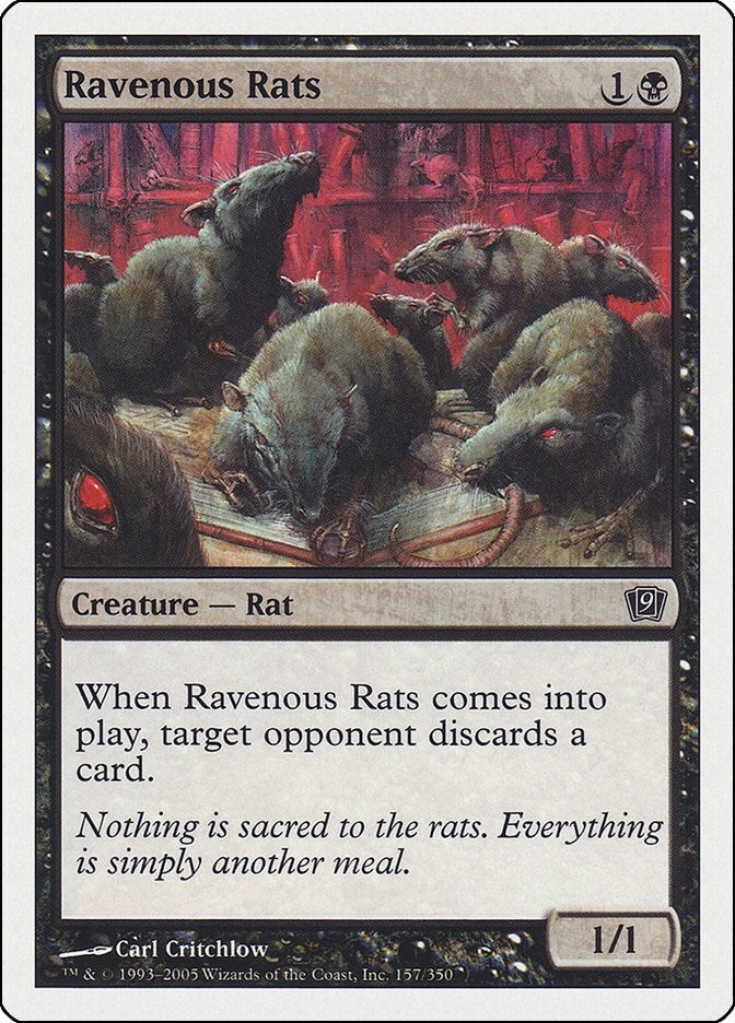 Image for Ravenous Rats (9th Edition) (157) - Magic: The Gathering