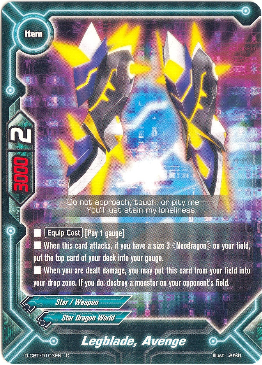 Image for Legblade, Avenge (Dragon Fighters) (D-CBT/0103EN) - Future Card BuddyFight