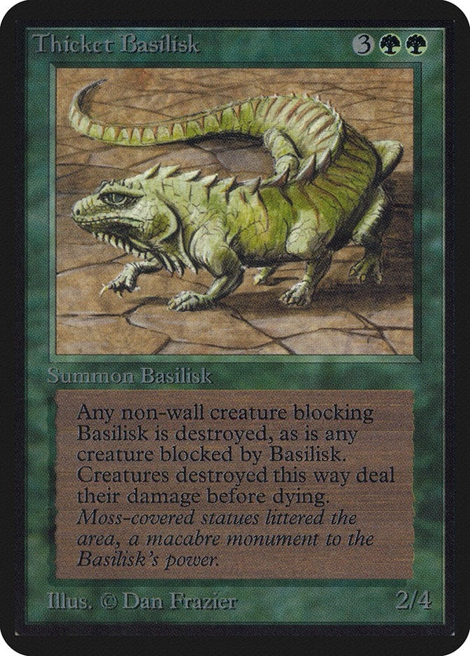 Image for Thicket Basilisk (Alpha Edition) - Magic: The Gathering