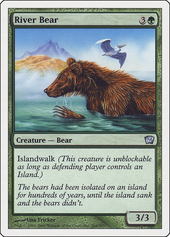 Image for River Bear (9th Edition) (266) - Magic: The Gathering