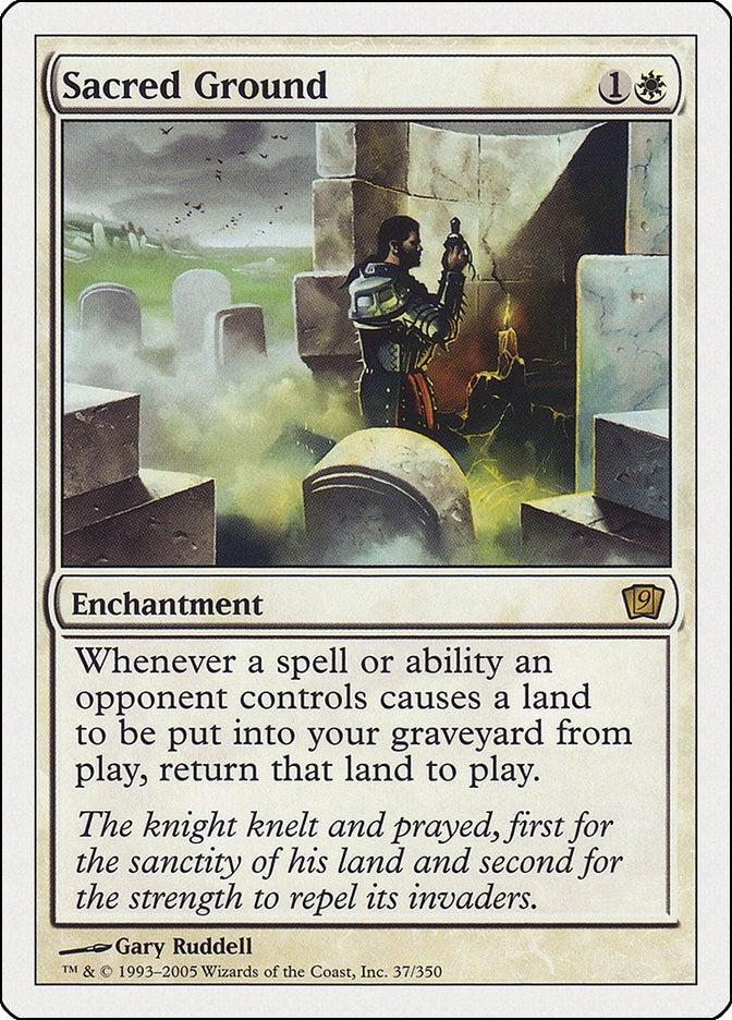 Image for Sacred Ground (9th Edition) (37) - Magic: The Gathering