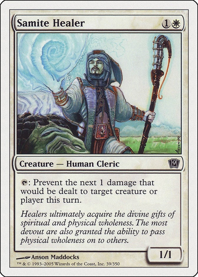 Image for Samite Healer (9th Edition) (39) - Magic: The Gathering
