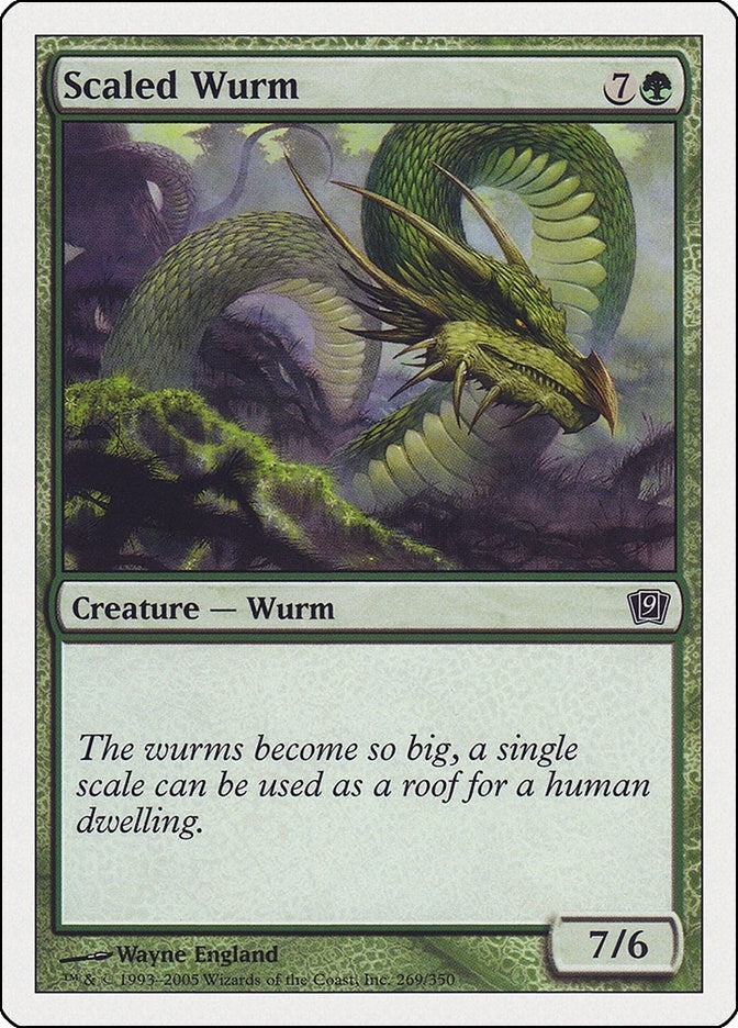 Image for Scaled Wurm (9th Edition) (269) - Magic: The Gathering