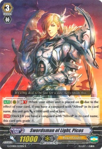 Image for Swordsman of Light, Picos (G-CHB01: TRY3 NEXT) (G-CHB01/023EN) - Cardfight Vanguard