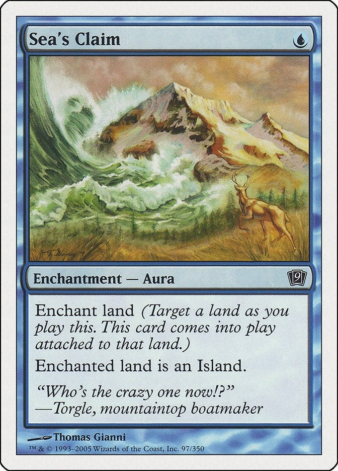 Image for Sea's Claim (9th Edition) - Magic: The Gathering