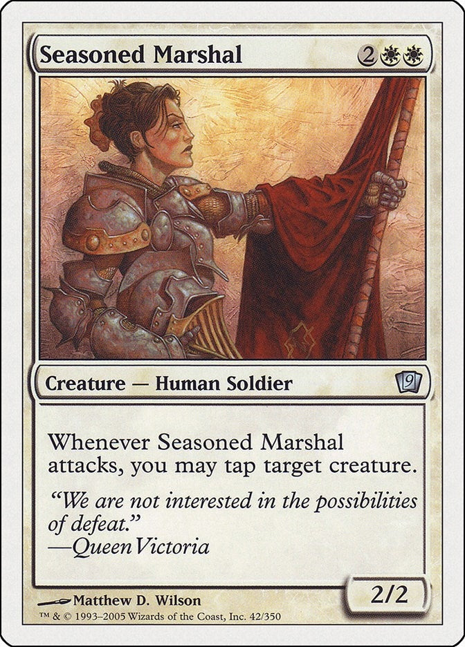 Image for Seasoned Marshal (9th Edition) - Magic: The Gathering