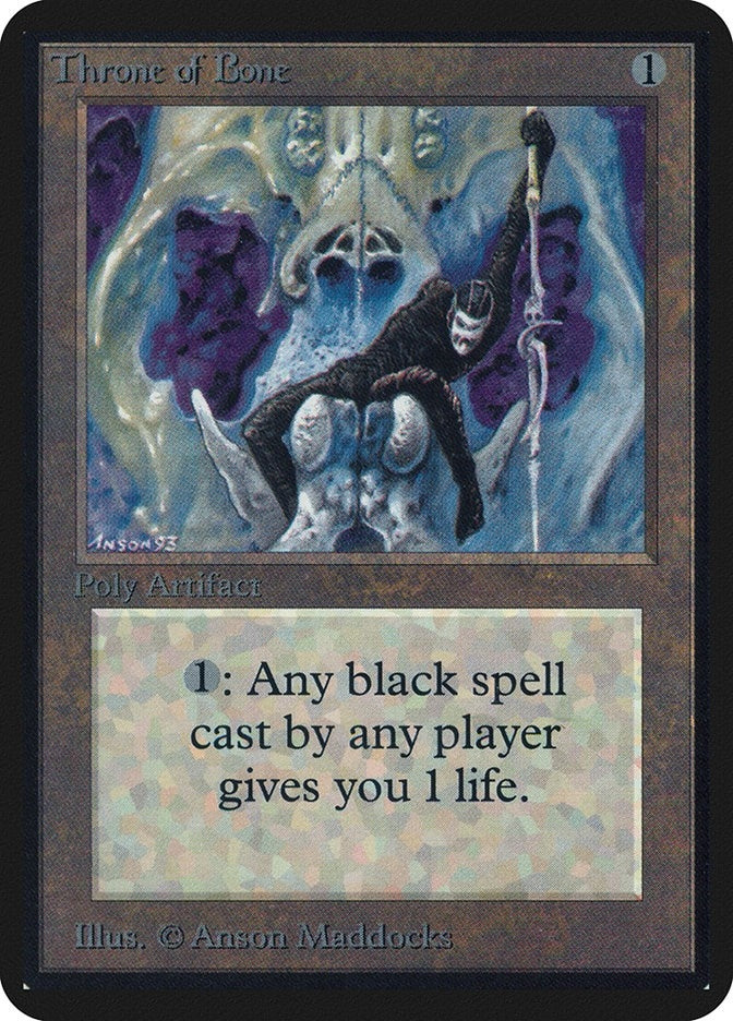 Image for Throne of Bone (Alpha Edition) - Magic: The Gathering