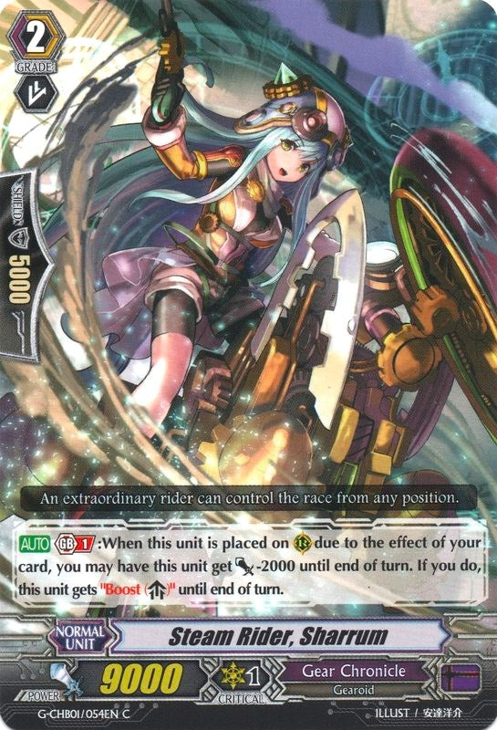 Image for Steam Rider, Sharrum (G-CHB01: TRY3 NEXT) (G-CHB01/054EN) - Cardfight Vanguard