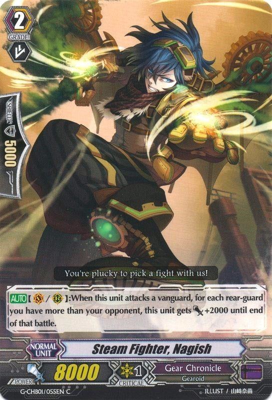 Image for Steam Fighter, Nagish (G-CHB01: TRY3 NEXT) (G-CHB01/055EN) - Cardfight Vanguard