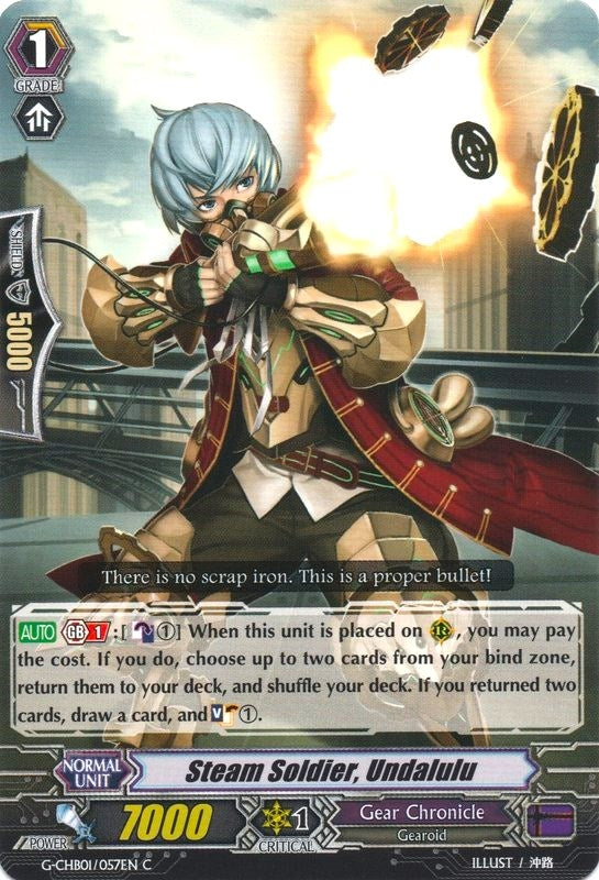 Image for Steam Soldier, Undalulu (G-CHB01: TRY3 NEXT) (G-CHB01/057EN) - Cardfight Vanguard
