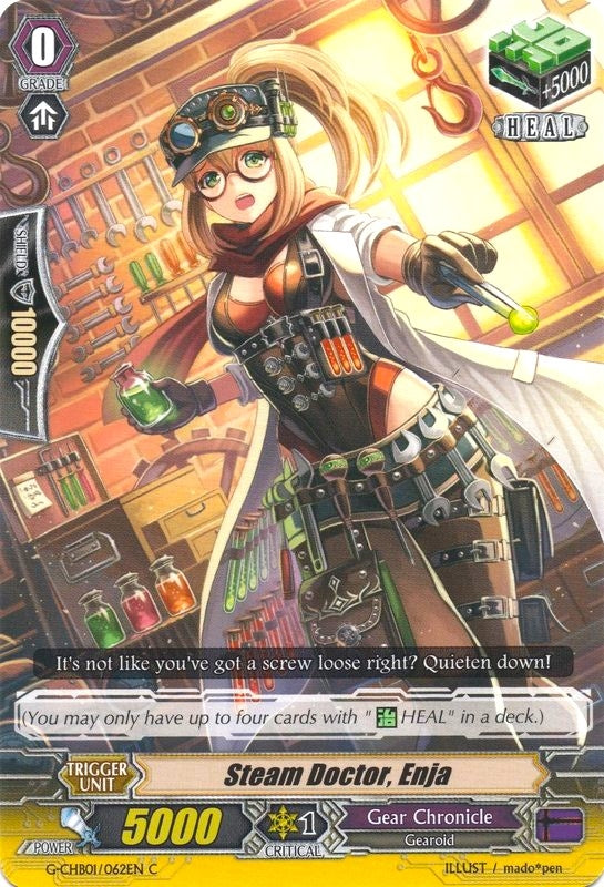 Image for Steam Doctor, Enja (G-CHB01: TRY3 NEXT) (G-CHB01/062EN) - Cardfight Vanguard
