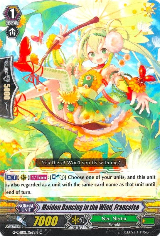 Image for Maiden Dancing in the Wind, Francoise (G-CHB01: TRY3 NEXT) (G-CHB01/069EN) - Cardfight Vanguard