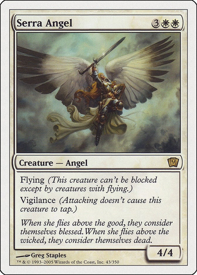 Image for Serra Angel (9th Edition) - Magic: The Gathering