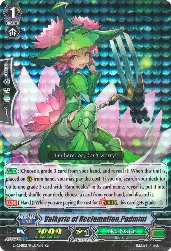 Image for Valkyrie of Reclamation, Padmini (G-CHB01: TRY3 NEXT) (G-CHB01/Re:07EN) - Cardfight Vanguard