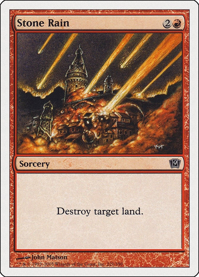 Image for Stone Rain (9th Edition) (221) - Magic: The Gathering