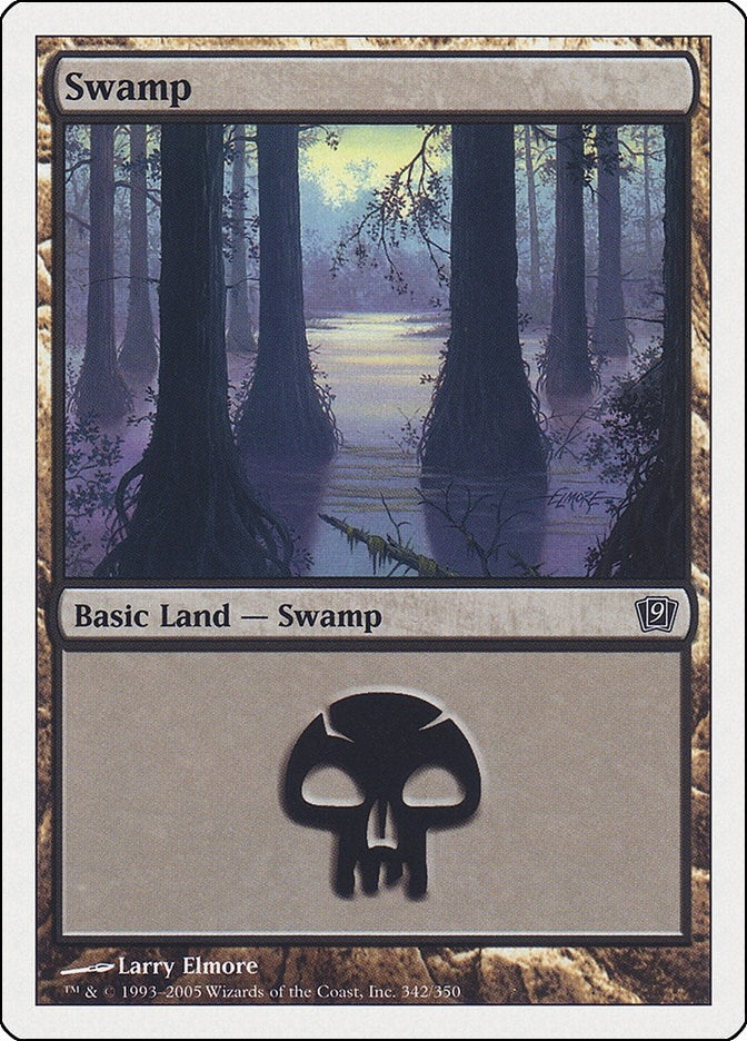 Image for Swamp (342) (9th Edition) (342) - Magic: The Gathering