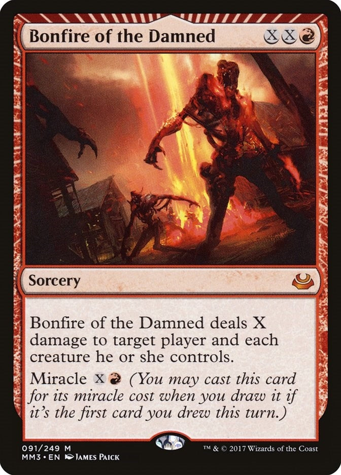 Image for Bonfire of the Damned (Modern Masters 2017) (91) - Magic: The Gathering