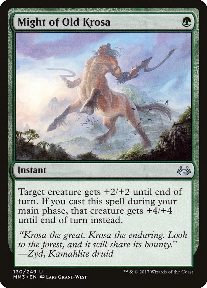 Image for Might of Old Krosa (Modern Masters 2017) (130) - Magic: The Gathering