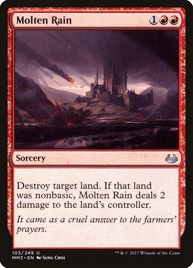 Image for Molten Rain (Modern Masters 2017) (103) - Magic: The Gathering