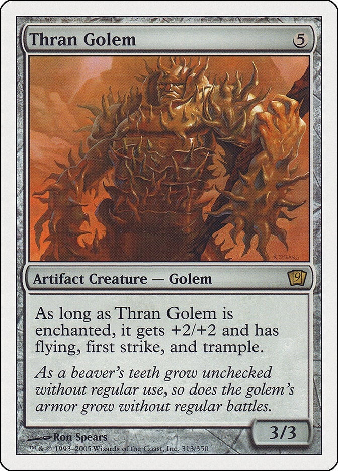 Image for Thran Golem (9th Edition) (313) - Magic: The Gathering