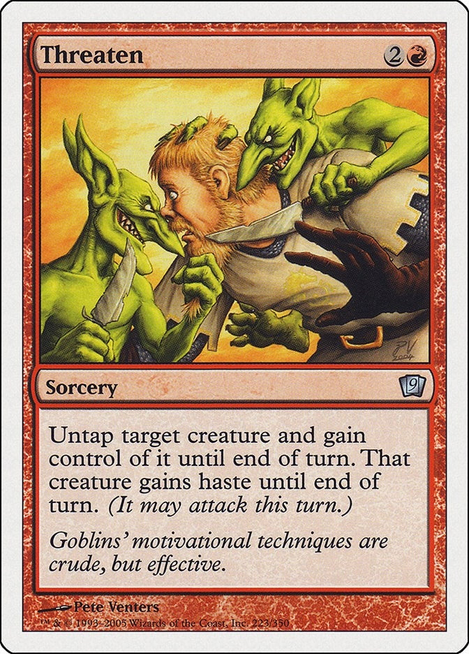 Image for Threaten (9th Edition) (223) - Magic: The Gathering