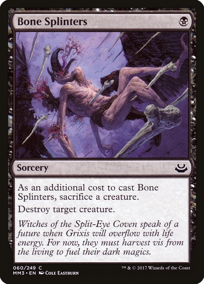 Image for Bone Splinters (Modern Masters 2017) (60) - Magic: The Gathering