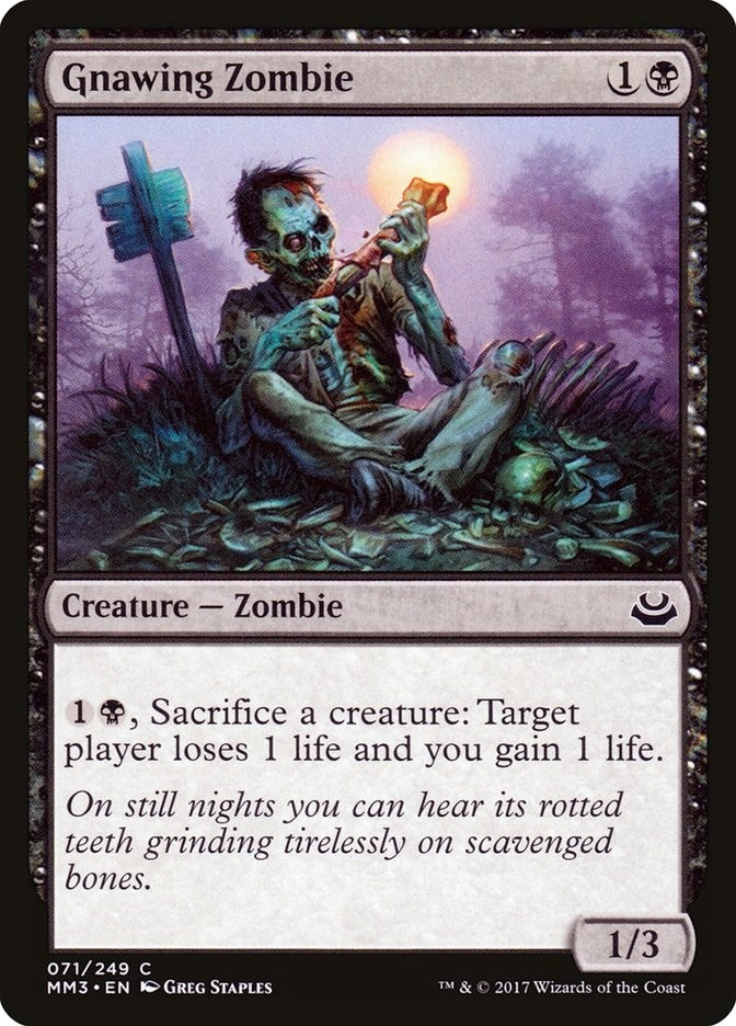 Image for Gnawing Zombie (Modern Masters 2017) (71) - Magic: The Gathering