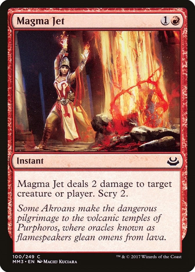 Image for Magma Jet (Modern Masters 2017) (100) - Magic: The Gathering