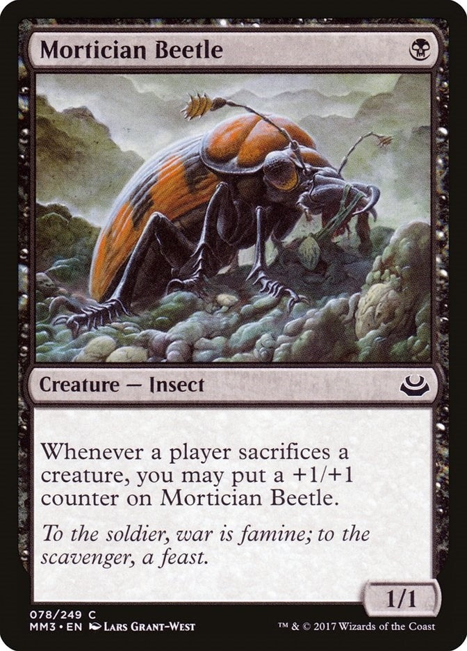 Image for Mortician Beetle (Modern Masters 2017) (78) - Magic: The Gathering