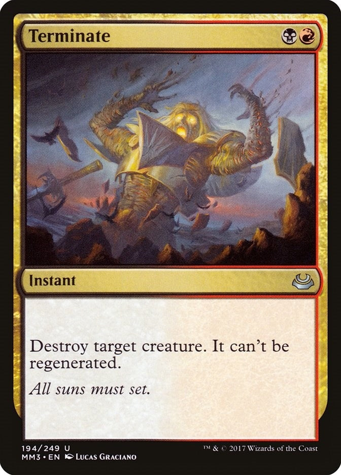 Image for Terminate (Modern Masters 2017) (194) - Magic: The Gathering