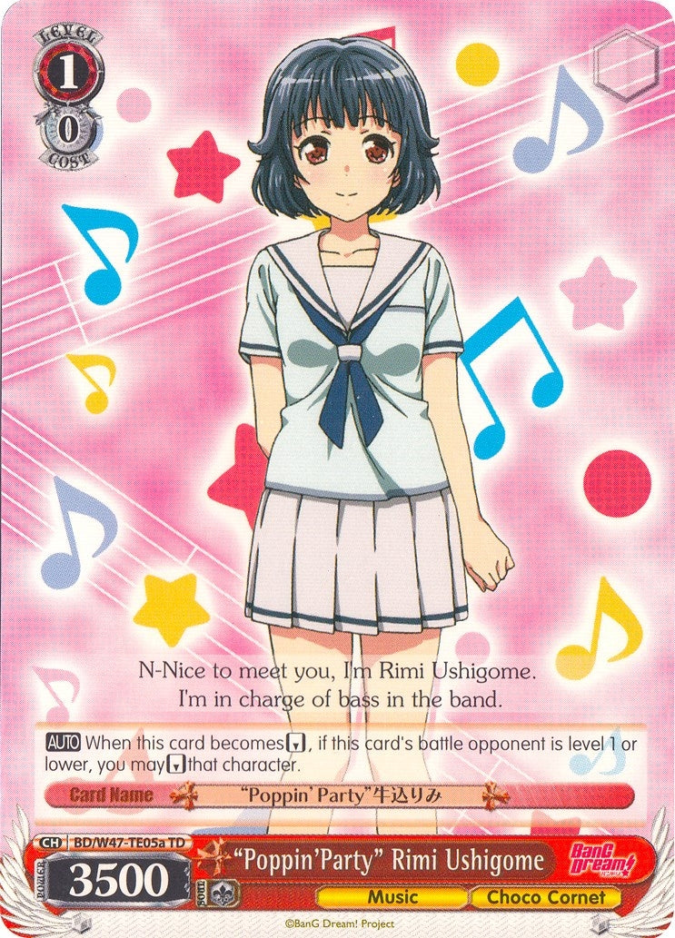 Image for "Poppin'Party" Rimi Ushigome (A) (BanG Dream!) (BD/W47-TE05a TD) - Weiss Schwarz