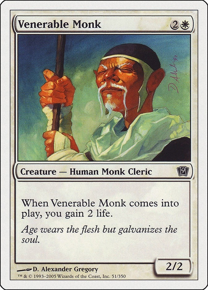 Image for Venerable Monk (9th Edition) (51) - Magic: The Gathering