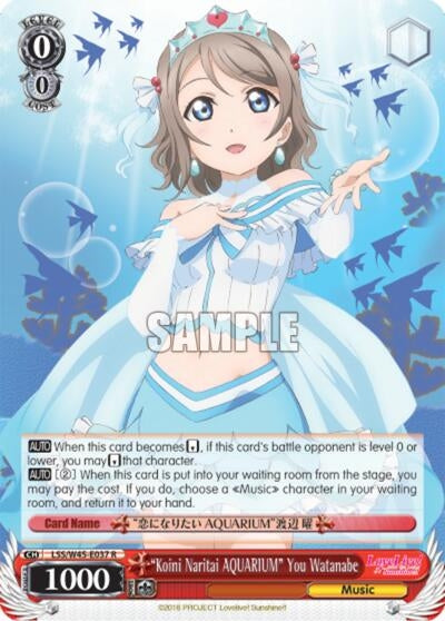 Image for "Koini Naritai AQUARIUM" You Watanabe (Love Live! Sunshine!!) (LSS/W45-E037 R) - Weiss Schwarz