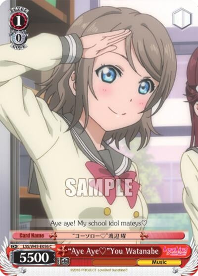 Image for "Aye Aye"You Watanabe (Love Live! Sunshine!!) (LSS/W45-E056 C) - Weiss Schwarz