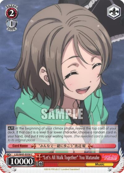 Image for "Let's All Walk Together" You Watanabe (Love Live! Sunshine!!) (LSS/W45-E058 C) - Weiss Schwarz