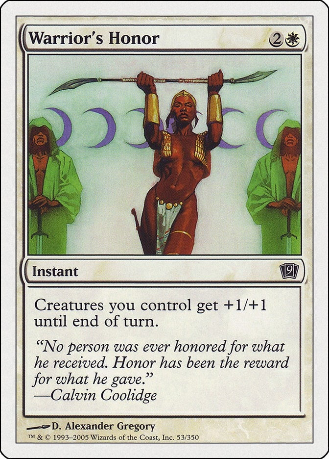 Image for Warrior's Honor (9th Edition) (53) - Magic: The Gathering